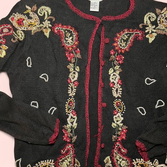 Vintage bonworth cotton black embroidered - Picture 3 of 4